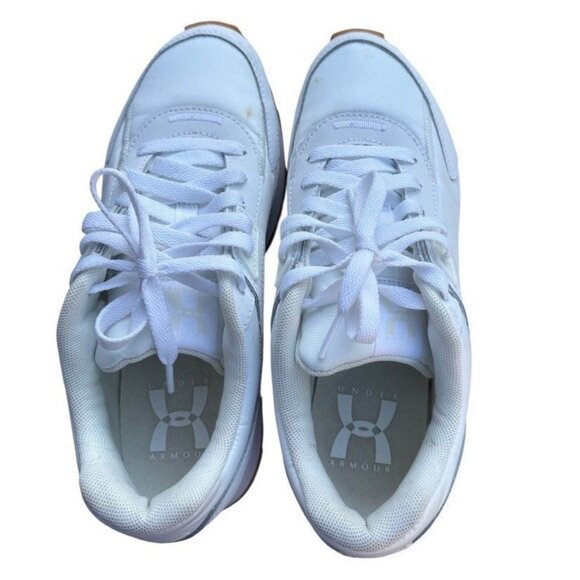 Under Armour Shoes - Under Armour Womens White Gum Sole Athletic Sneakers Size 7.5